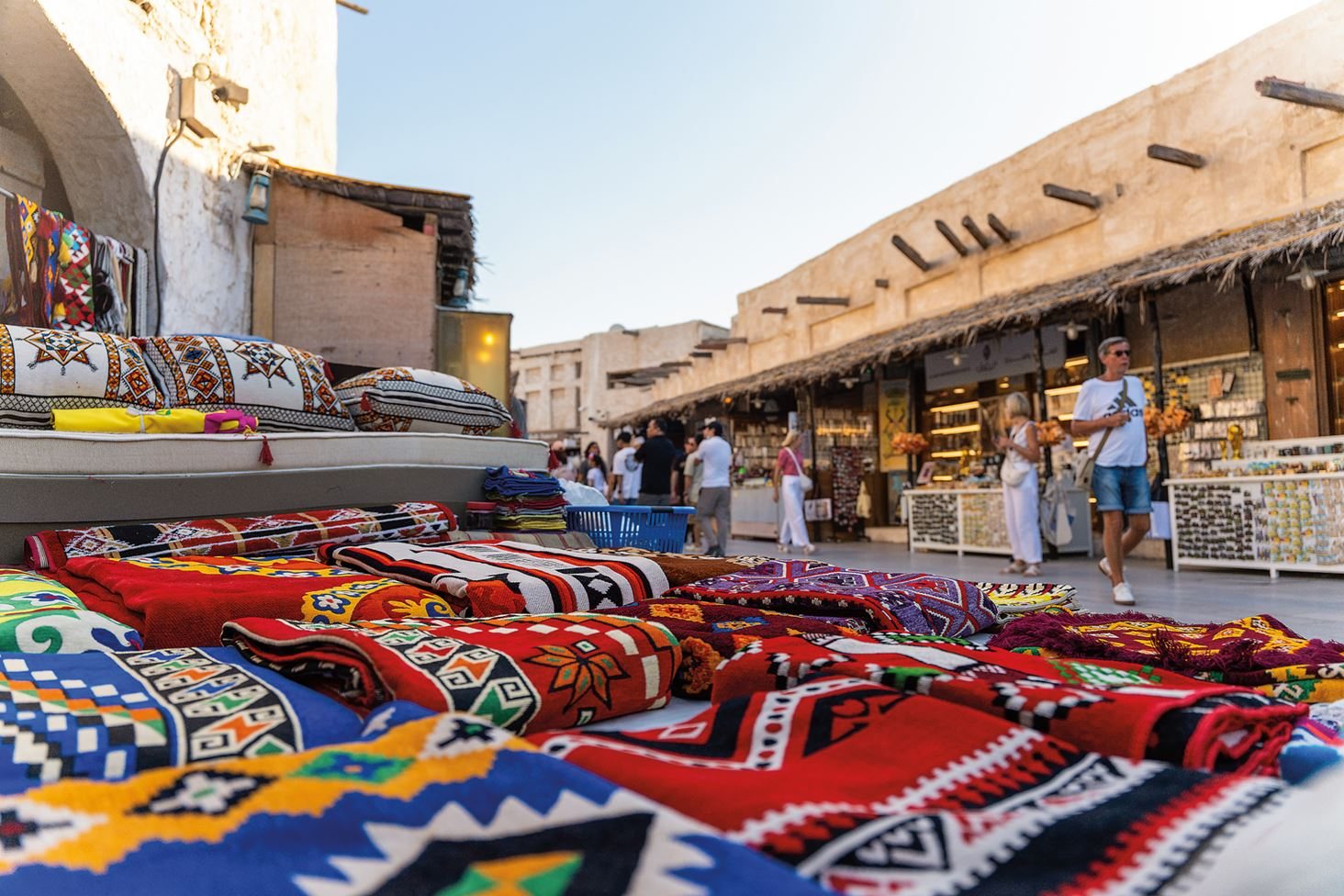 Sadu textiles at Souq Waqif, Doha